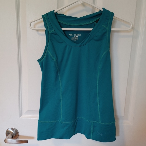 Arc'teryx Turquoise Workout V-Neck Tank (Size P/S) - Picture 1 of 6